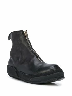 Guidi bottines à fermeture zippée