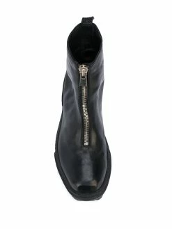 Guidi bottines à fermeture zippée