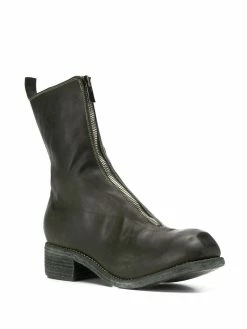 Guidi bottines à fermeture zippée