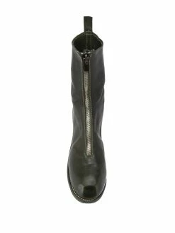 Guidi bottines à fermeture zippée