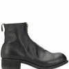 Guidi bottines à fermeture zippée
