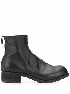 Guidi bottines à fermeture zippée