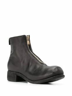 Guidi bottines à fermeture zippée