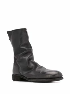 Guidi bottines zippées à l'arrière