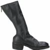 Guidi bottes zippées à talon épais