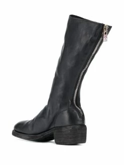 Guidi bottes zippées à talon épais