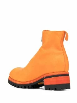 Guidi bottines à fermeture zippées