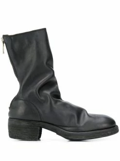 Guidi bottines à fermeture zippée