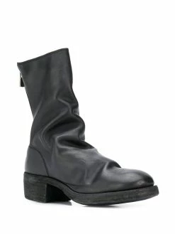 Guidi bottines à fermeture zippée