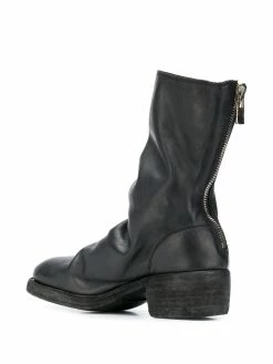 Guidi bottines à fermeture zippée