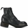 Guidi bottes en cuir à fermeture zippée
