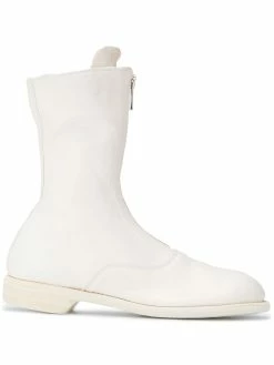 Guidi bottes en cuir à fermeture zippée