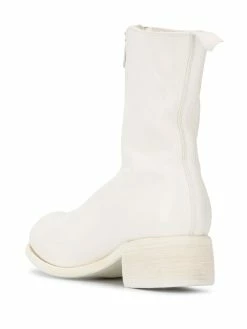 Guidi bottes en cuir à fermeture zippée