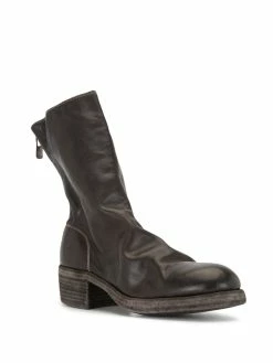 Guidi bottines zippées