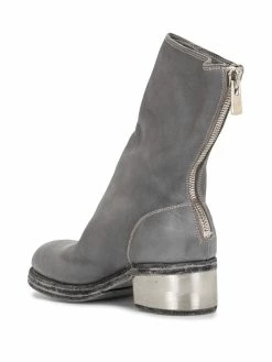 Guidi bottines à talon contrastant