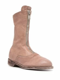 Guidi bottines à fermeture zippée