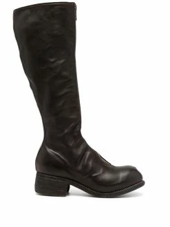 Guidi bottes zippées en cuir