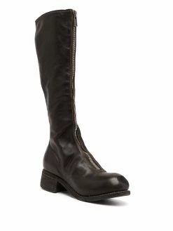Guidi bottes zippées en cuir