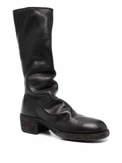 Guidi bottes zippées en cuir