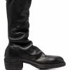 Guidi bottes zippées en cuir