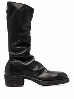Guidi bottes zippées en cuir