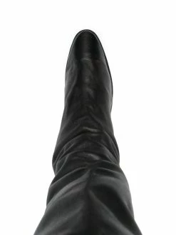 Guidi bottes en cuir à plateforme