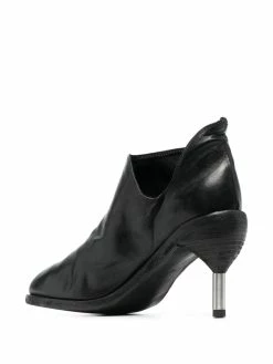 Guidi bottines à talon métallique