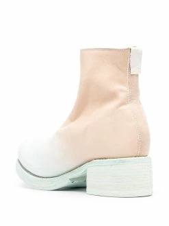 Guidi bottines zippées à effet dégradé