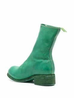 Guidi bottines en cuir zippées