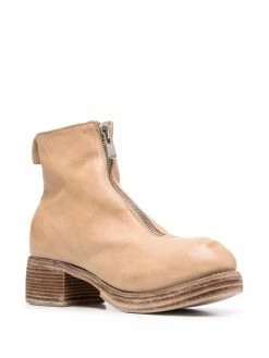 Guidi bottines en cuir grainé