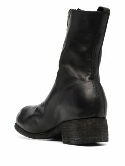 Guidi bottines à fermeture zippée devant
