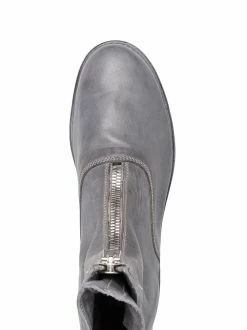 Guidi bottines à fermeture zippée devant