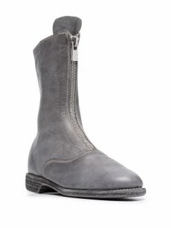 Guidi bottines à fermeture zippée devant