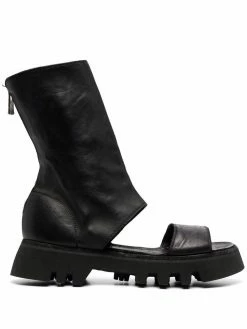 Guidi sandales montantes zippées