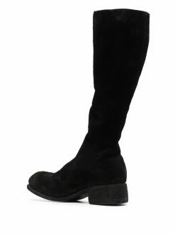 Guidi bottes en cuir à fermeture zippée