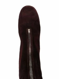 Guidi bottes en cuir à fermeture zippée