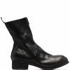 Guidi bottines à fermeture zippée
