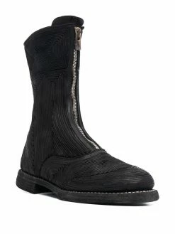 Guidi bottines à fermeture zippée