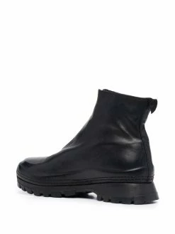 Guidi bottines à fermeture zippée