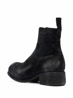 Guidi bottines en daim à effet usé