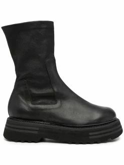 Guidi bottines à semelle épaisse