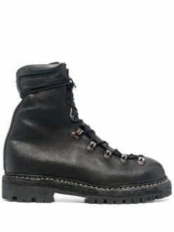 Guidi bottines en cuir à lacets
