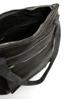 Guidi sac cabas zippé en cuir