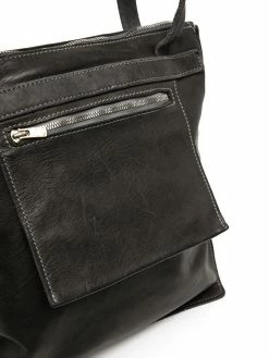 Guidi sac cabas zippé en cuir