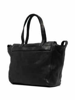 Guidi sac cabas zippé en cuir
