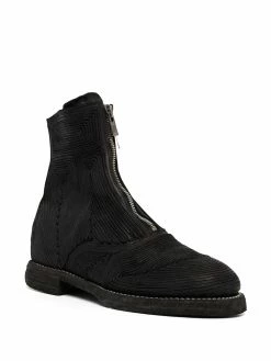 Guidi bottines à fermeture zippée